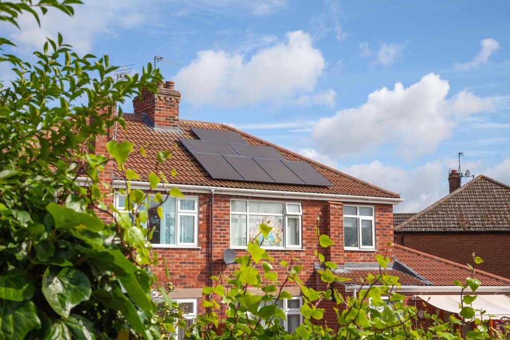 Solar panels have been installed at record rates in the first half of this year ((Alamy/PA))