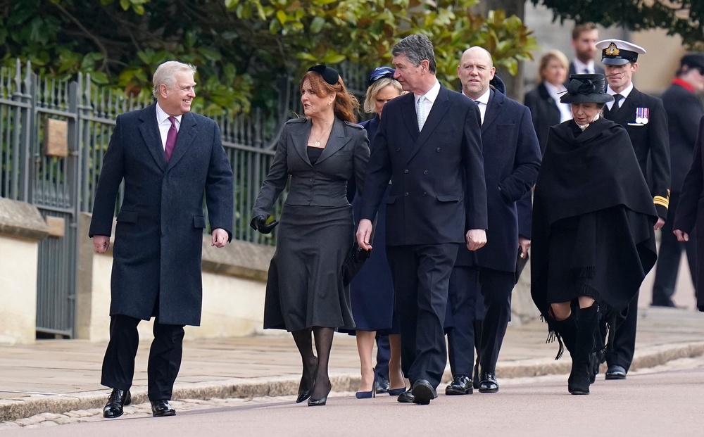 Former Duke of York and Mr Tindall attend thanksgiving service in 2024 (Getty)