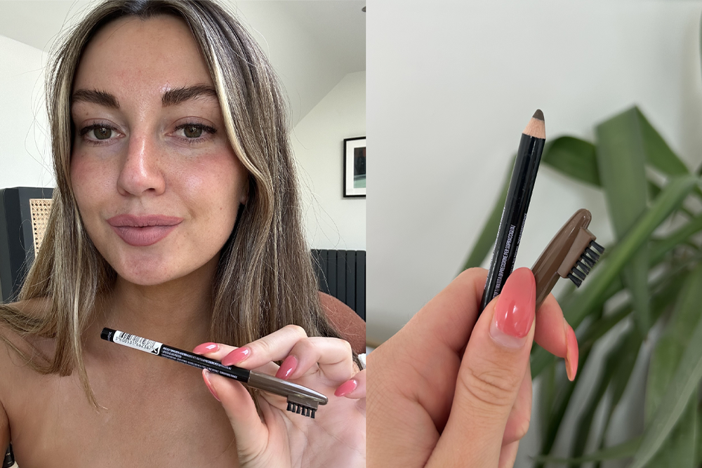 Use the included brush to brush your eyebrows upwards before applying the pencil (Daisy Lester/The Independent)