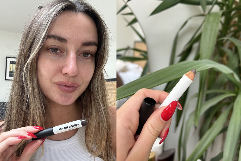 With a chunky handle, this brow pencil nourishes and styles brows in an easy sweep (Daisy Lester/The Independent)