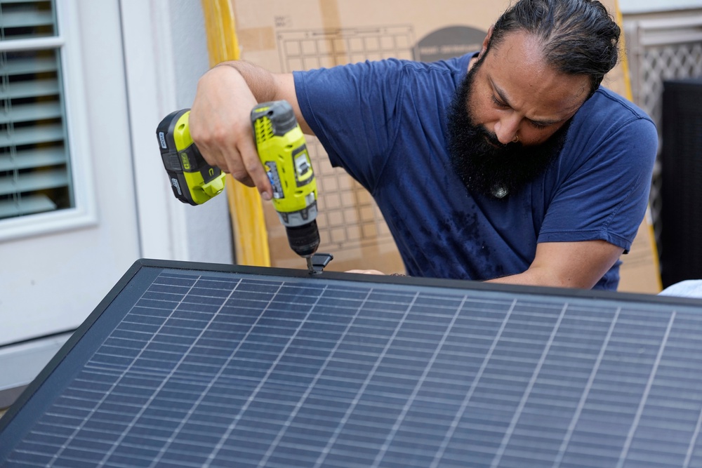 The position of your plug-in solar panel needs to be safe (Copyright 2025 The Associated Press. All rights reserved.)
