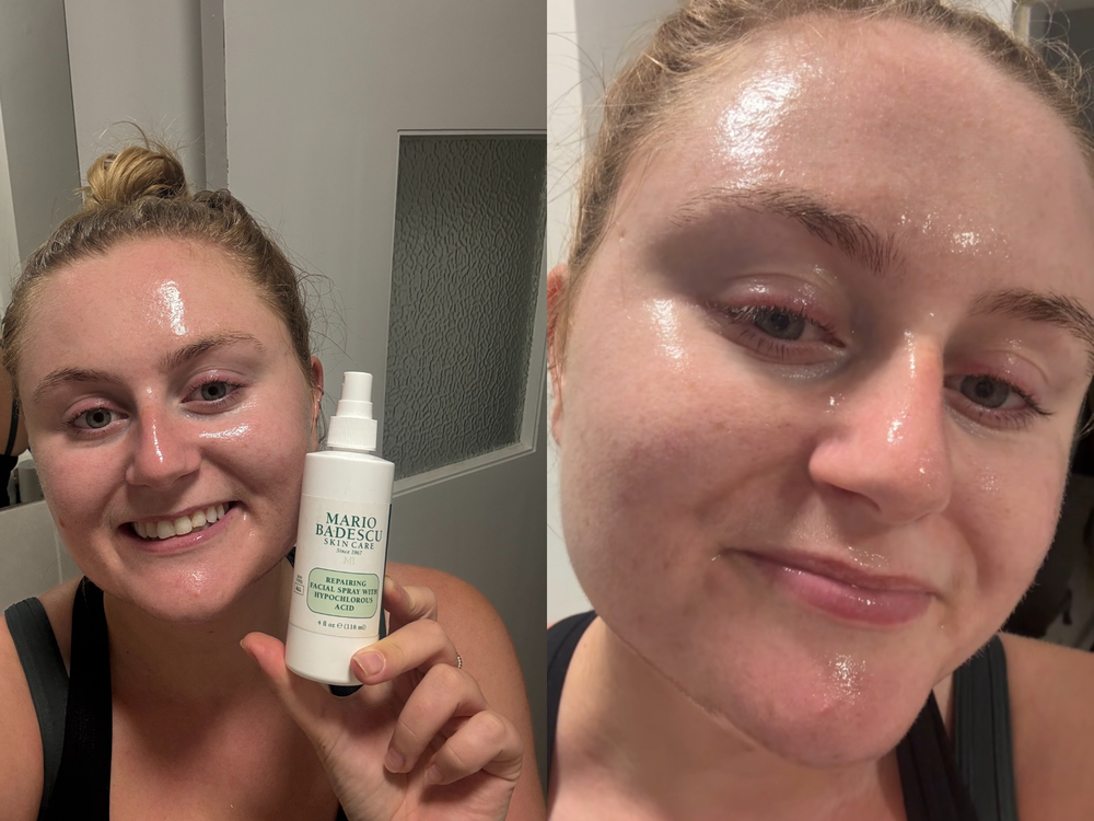 I enjoyed using this spray after a heavy gym session (Lucy Smith/The Independent)