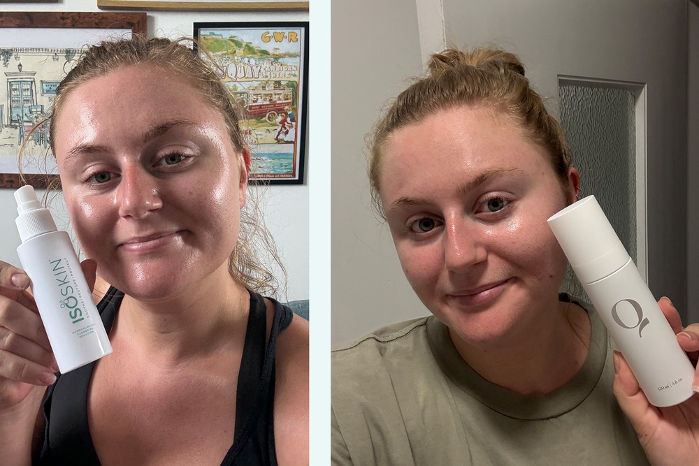I tested a wide range of hypochlorous acid sprays before whittling down the options to my favourite formulas (Lucy Smith/The Independent)