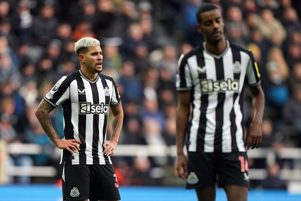 Bruno Guimaraes (left) is set to become Newcastle’s fourth high-class departure in under a year, 12 months on from Alexander Isak’s messy exit (PA Archive)