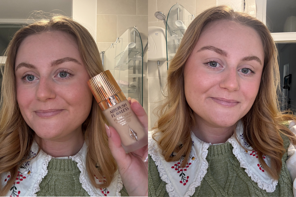 Testing the old airbrush flawless formula earlier this year (Lucy Smith/The Independent)