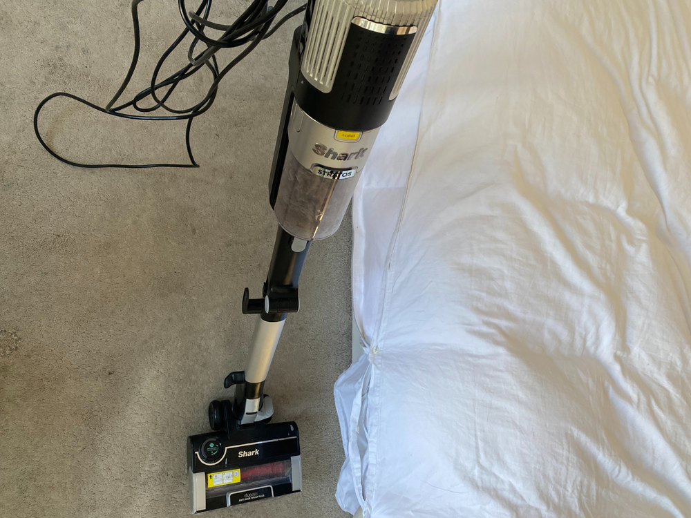 This corded vacuums is great for a quick whip round (Zoe Griffin/The Independent)