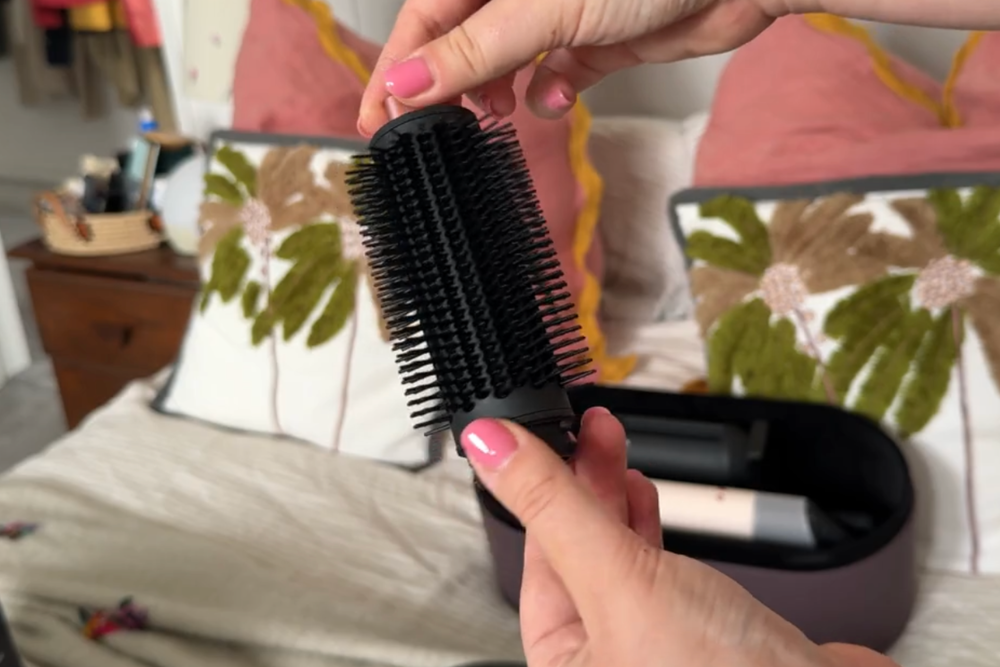 The new volumising brush swaps its previously fine, flexible bristles for firm, tapered ones (Lucy Smith/The Independent)