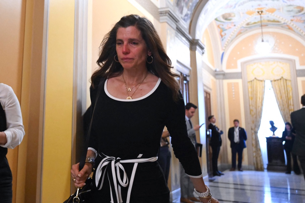 Mace has claimed that her call for the release of the Jeffrey Epstein files cost her the support of President Donald Trump – she famously left a hearing in tears last year after the survivors of Epstein’s abuse recounted their ordeals (AFP/Getty)