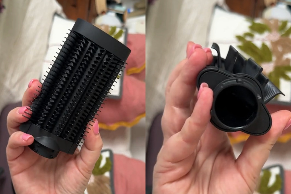 The middle four rows of bristles have looped tips, while the outer two rows are curved (Lucy Smith/The Independent)