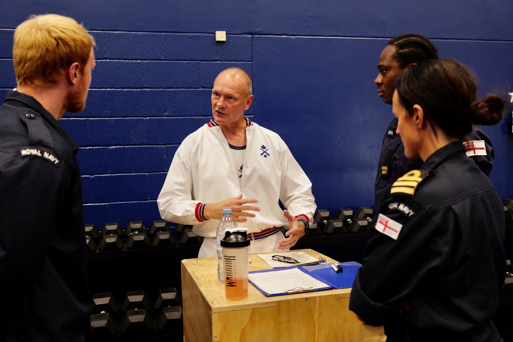 Chief Petty Officer Darran Hoare explains the Royal Navy physical employment standard test (Royal Navy / Nigel Huxtable)