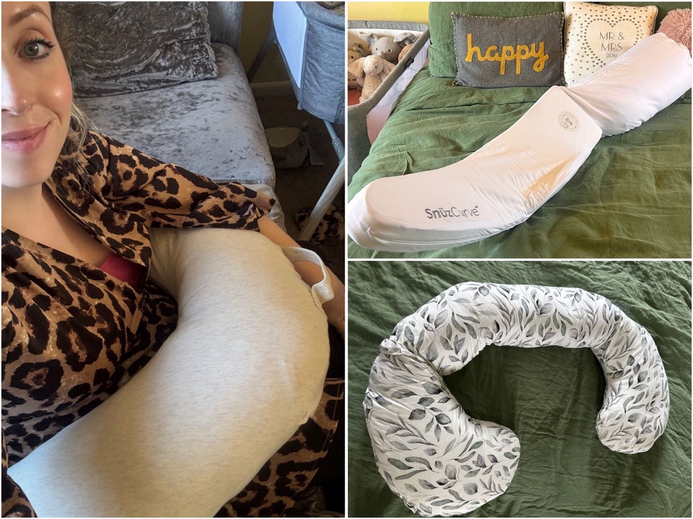 I tested these pillows during my third trimester and after my daughter was born (Katie Byrne/The Independent)