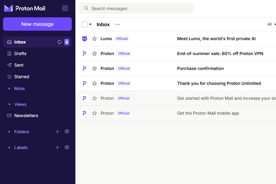 The simple interface makes it easy to switch from Gmail (Ian Evenden/The Independent)