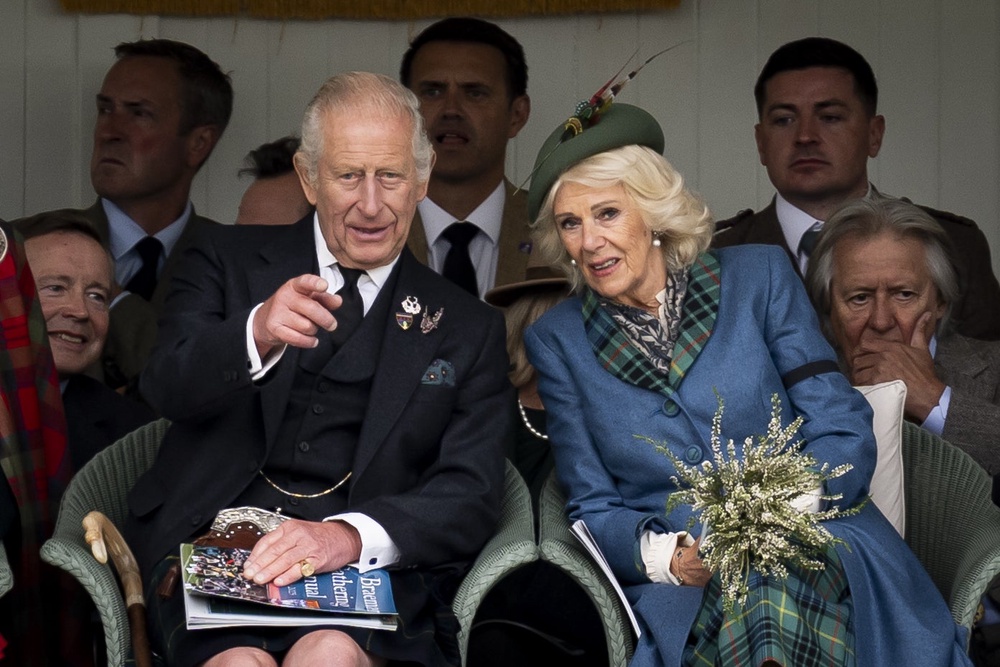 The King and Queen at the Braemar Gathering highland games(Aaron Chown/PA) (PA Wire)