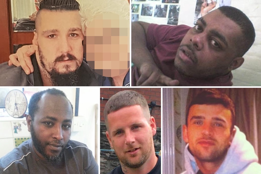 Clockwise from top: Wayne Williams, Leroy Douglas, Josh Mcrae, Shaun Lloyd and Abdullahi Suleman (Supplied)