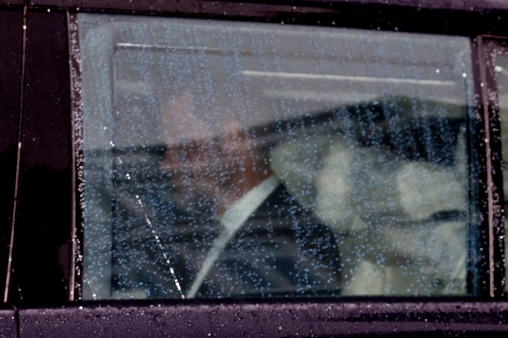 Prince Harry arrived at his father King Charles III's Clarence House residence in London for what was believed to be their first meeting since February 2024 (Toby Shepheard/AFP via Getty Images)