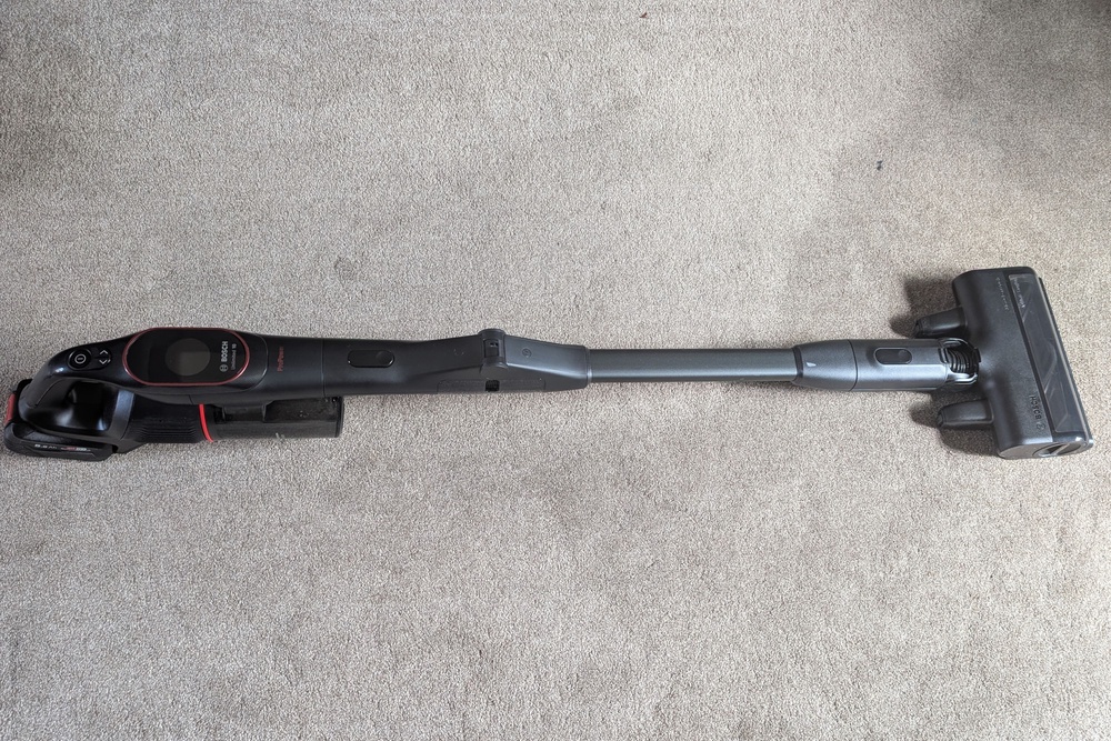 This weighty vacuum gives a deep clean (Joanne Lewsley/The Independent)