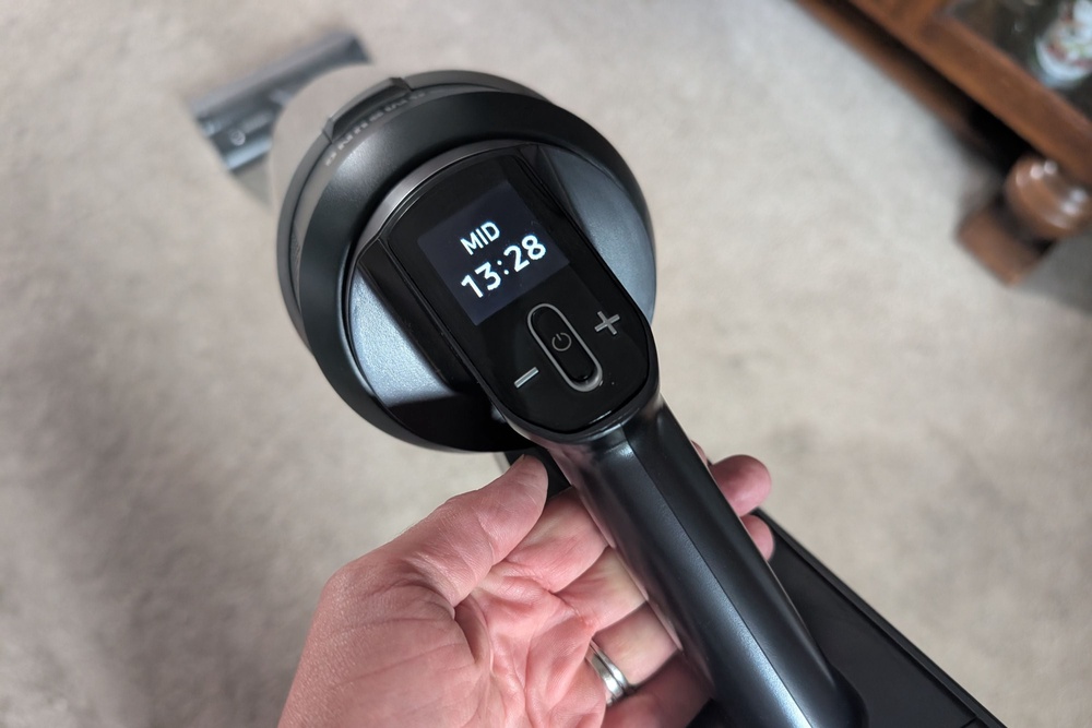 The simple display gives useful info (Joanne Lewsley/The Independent)