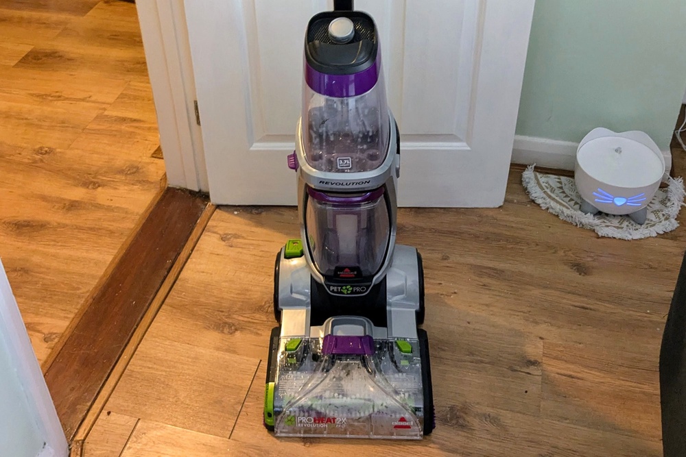 Despite its power, this carpet cleaner is remarkably portable (Caroline Preece/The Independent)