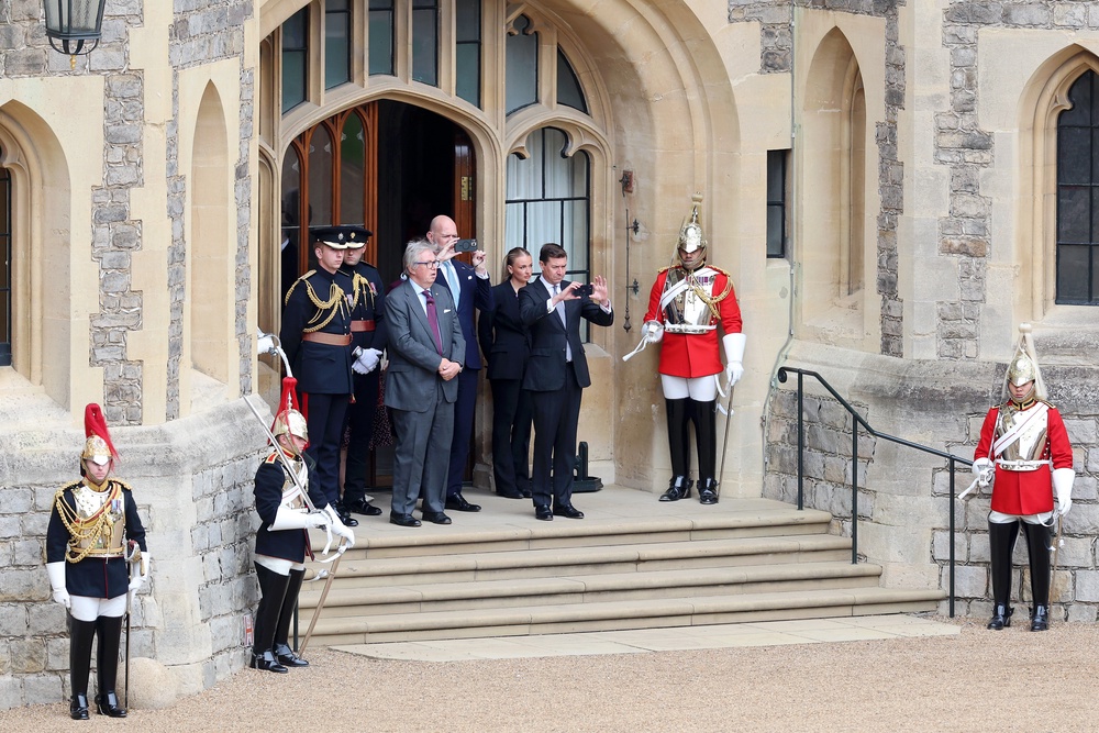 James Roscoe during Donald Trump’s state visit to the UK last September (Getty)