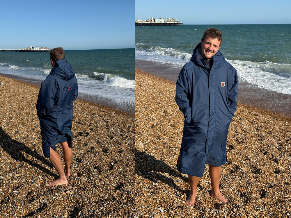 Better breathability means it feels much less clammy than the Dryrobe (Lucy Smith/The Independent)