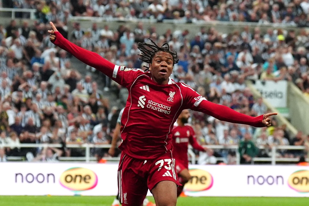 Rio Ngumoha has signed his first professional contract with Liverpool (PA Wire)