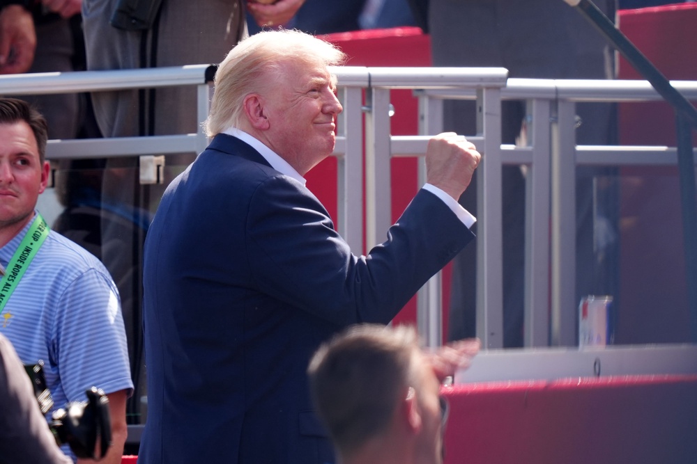 Donald Trump was present at the 2025 Ryder Cup in New York (David Davies/PA) (PA Wire)