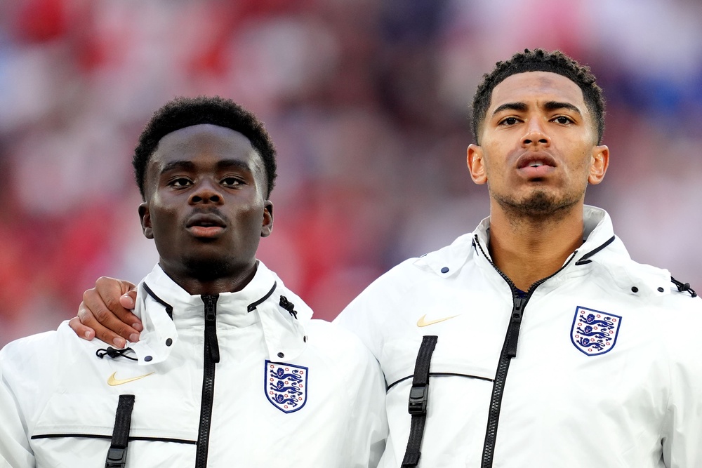Lineker feels Bukayo Saka (left) and Jude Bellingham could be fresh for the World Cup (Adam Davy/PA) (PA Archive)