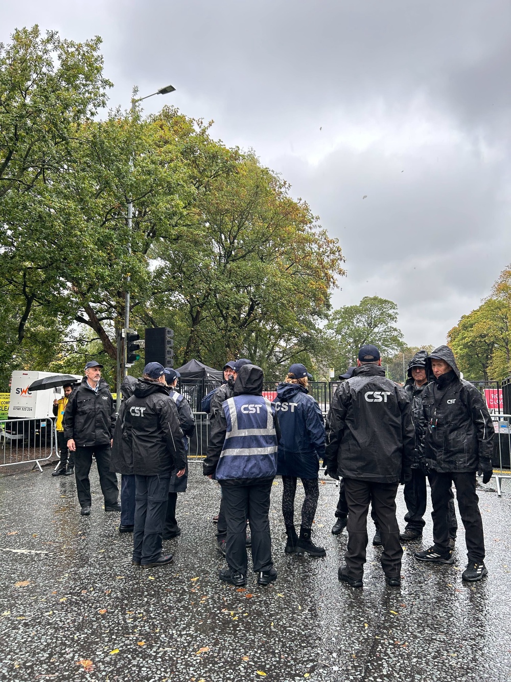 Crowds gather ahead of a 3pm vigil for the victims (The Independent)