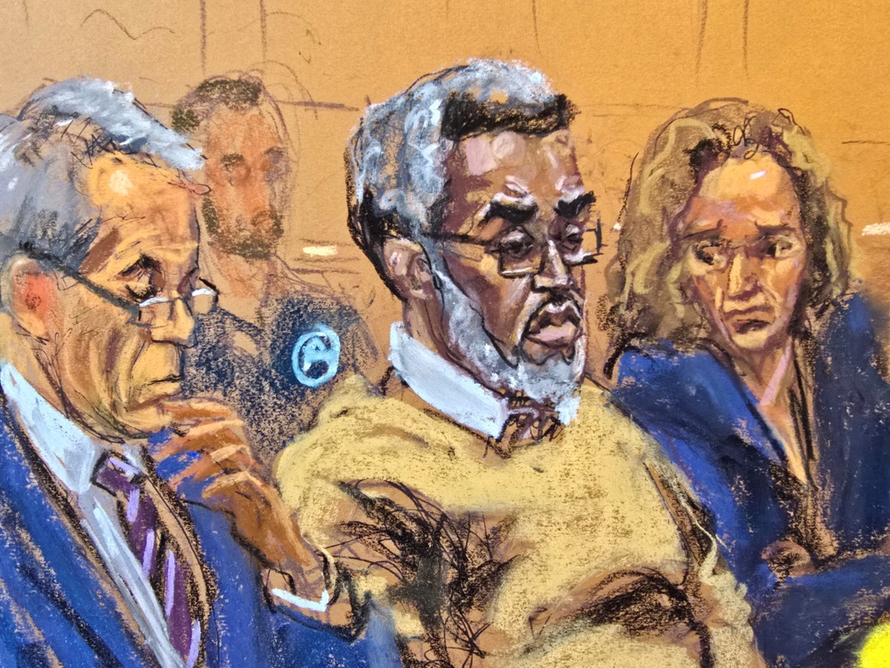 Court sketch from Diddy’s trial (REUTERS)