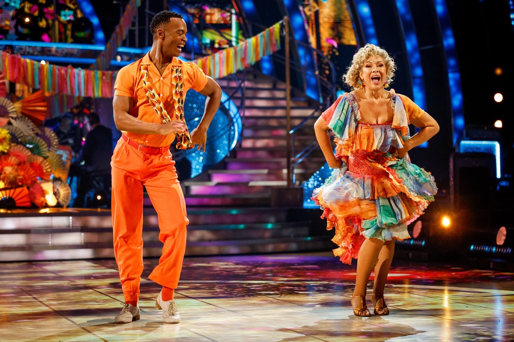 Johannes Radebe on 'Strictly Come Dancing' last year with Alex Kingston (BBC)