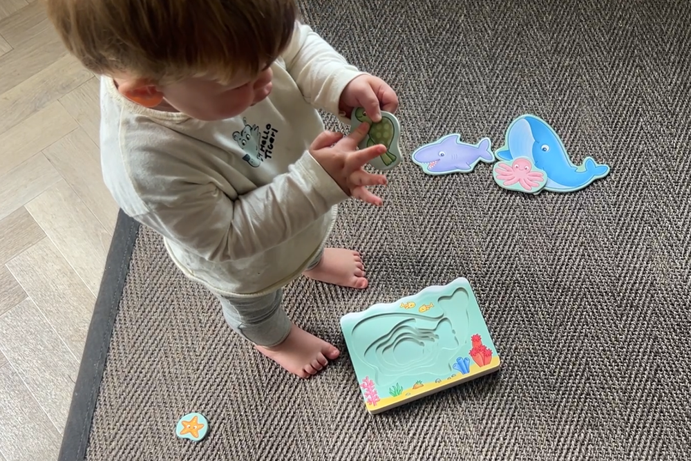 This well-made puzzle kept my toddler entertained (Rebecca Moore/The Independent)