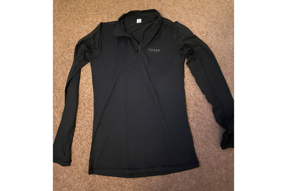 The zip means this works as a layer on cold or warm days (Tamara Hinson/The Independent)