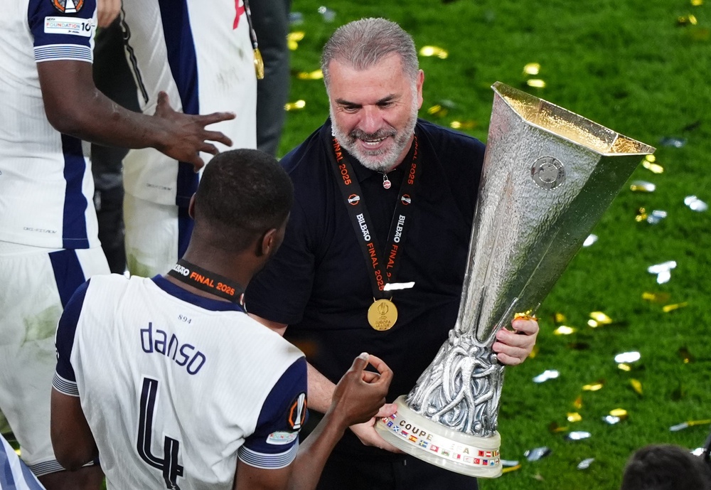 Ange Postecoglou won the Europa League at Tottenham (Andrew Milligan/PA) (PA Wire)