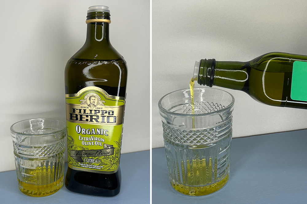 I followed the traditional method of olive oil tasting (Emma Henderson/The Independent)