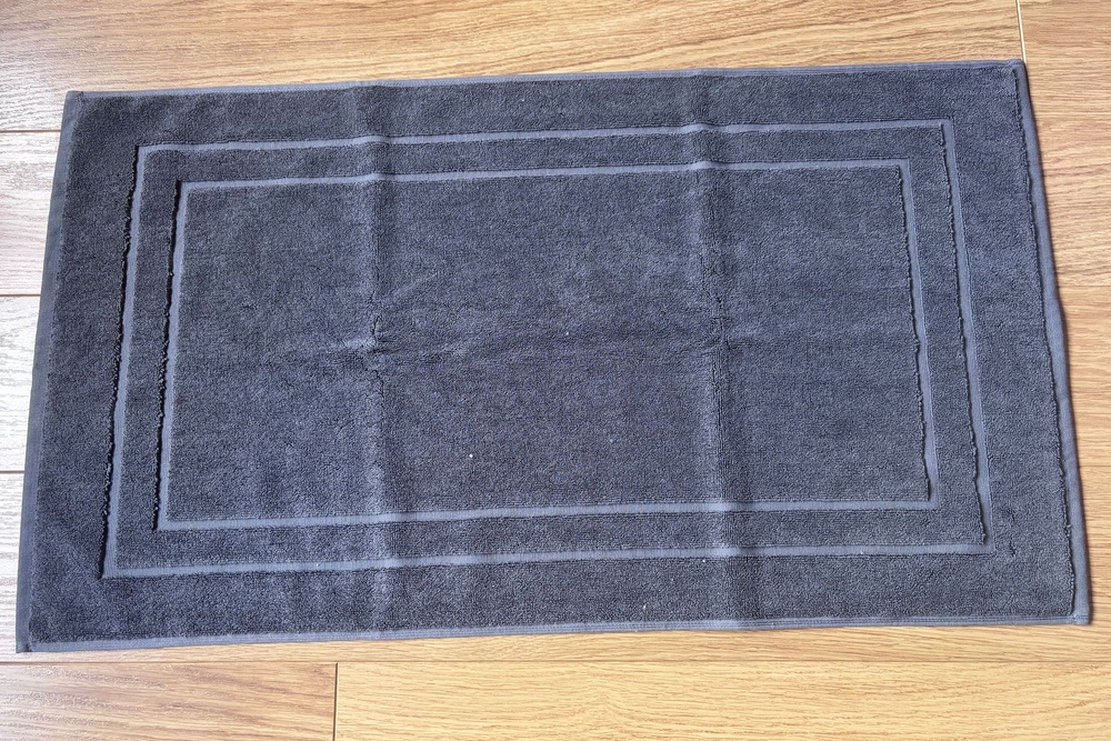 This bath mat dries in no time (Siobhan Grogan/The Independent)