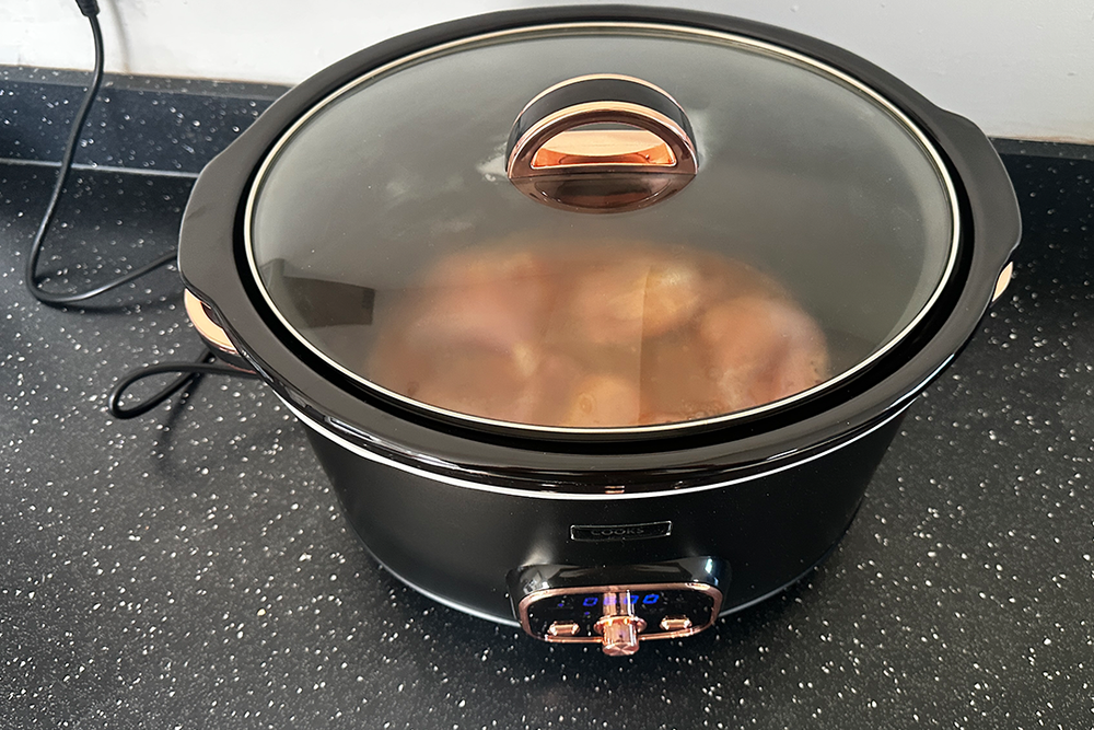 Browning meats has to be done in a separate pan before slow cooking (Rachael Penn/The Independent)