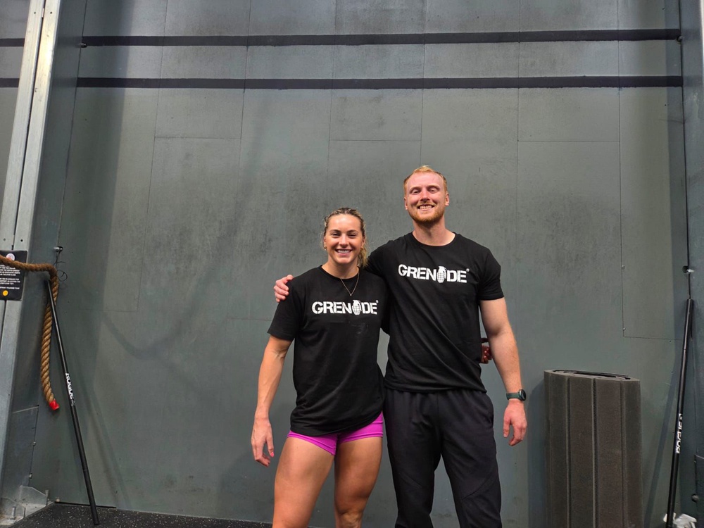 Still feeling fairly fresh, Cringle finishes the session with some accessory exercises including GHD back extensions, cossack squats and Copenhagen plank holds (Grenade)
