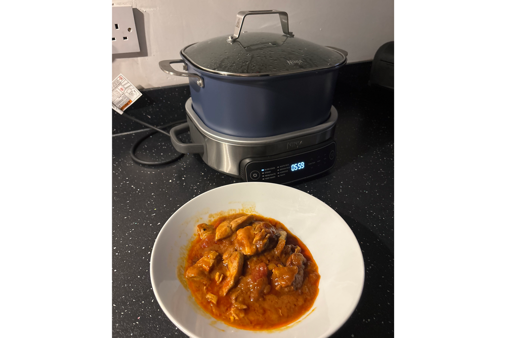 This do-it-all machine cooked chicken incredibly well (Rachel Penn/The Independent)