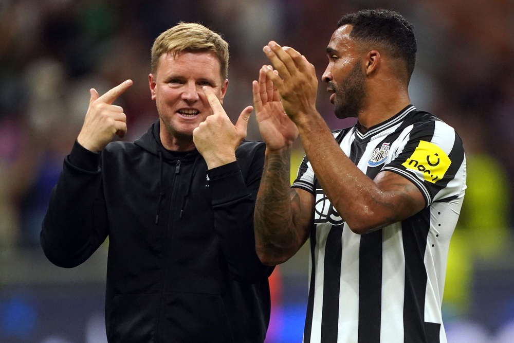 Eddie Howe and Callum Wilson worked closely together over several seasons (PA Archive)