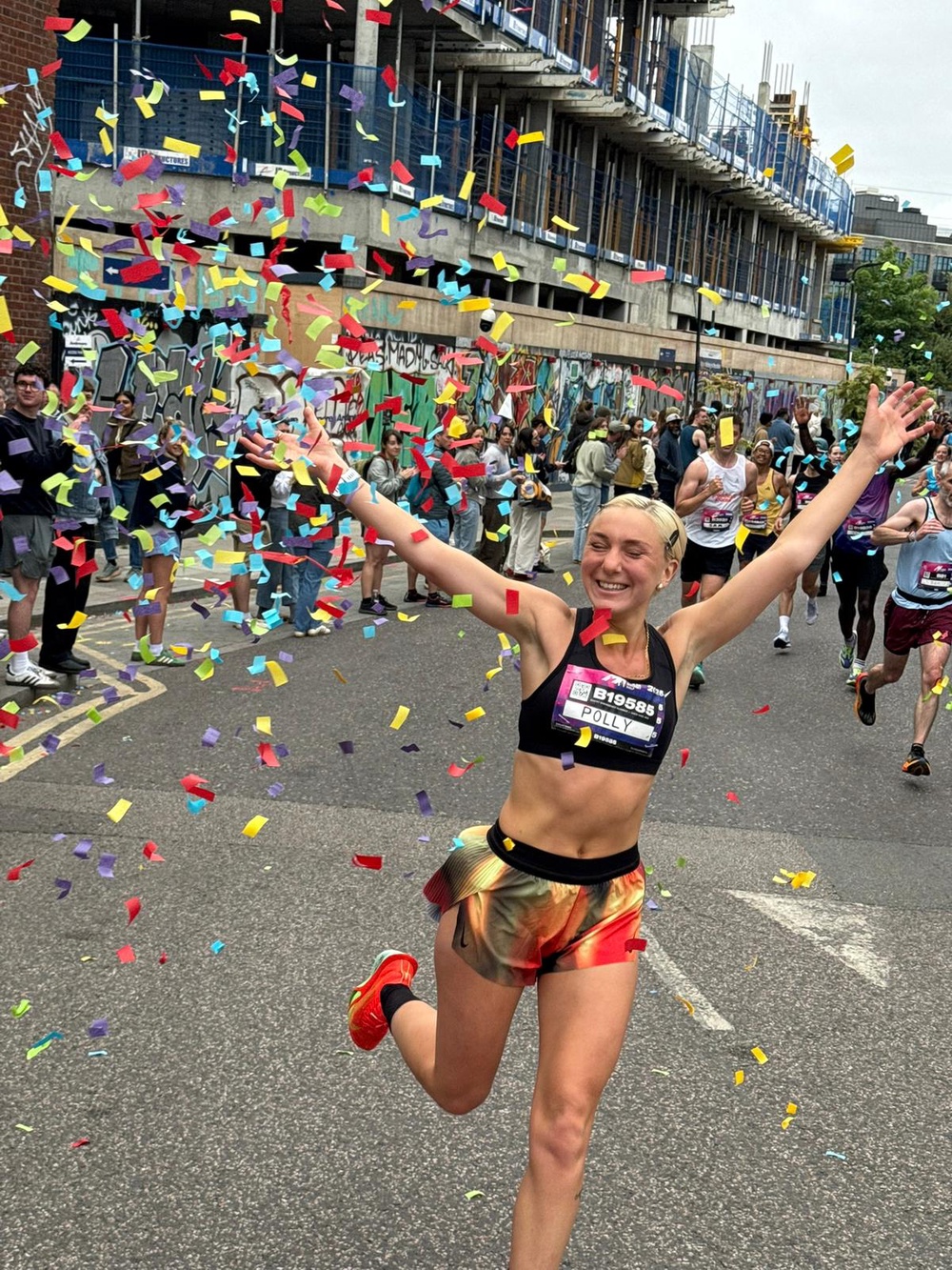 ‘Running is freedom’: Polly Evans running the 2025 London Marathon (Polly Evans)