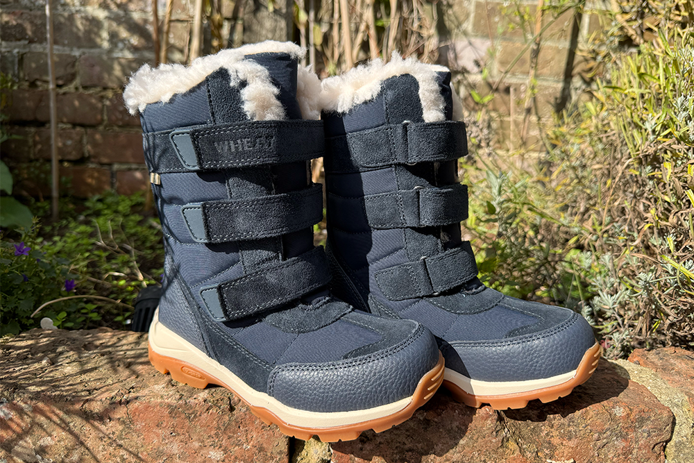 The wool lining will keep kids’ feet warm and snug (Zoe Phillimore/The Independent)
