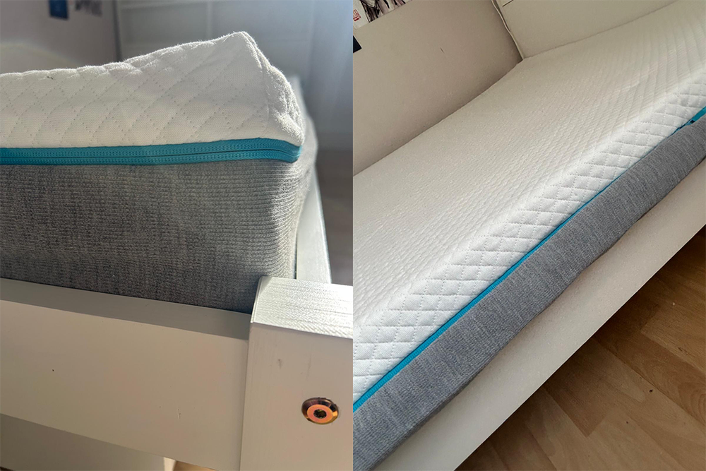 This luxurious mattress impressed me as well as my 12-year-old tester (Sarah Dawson/The Independent)