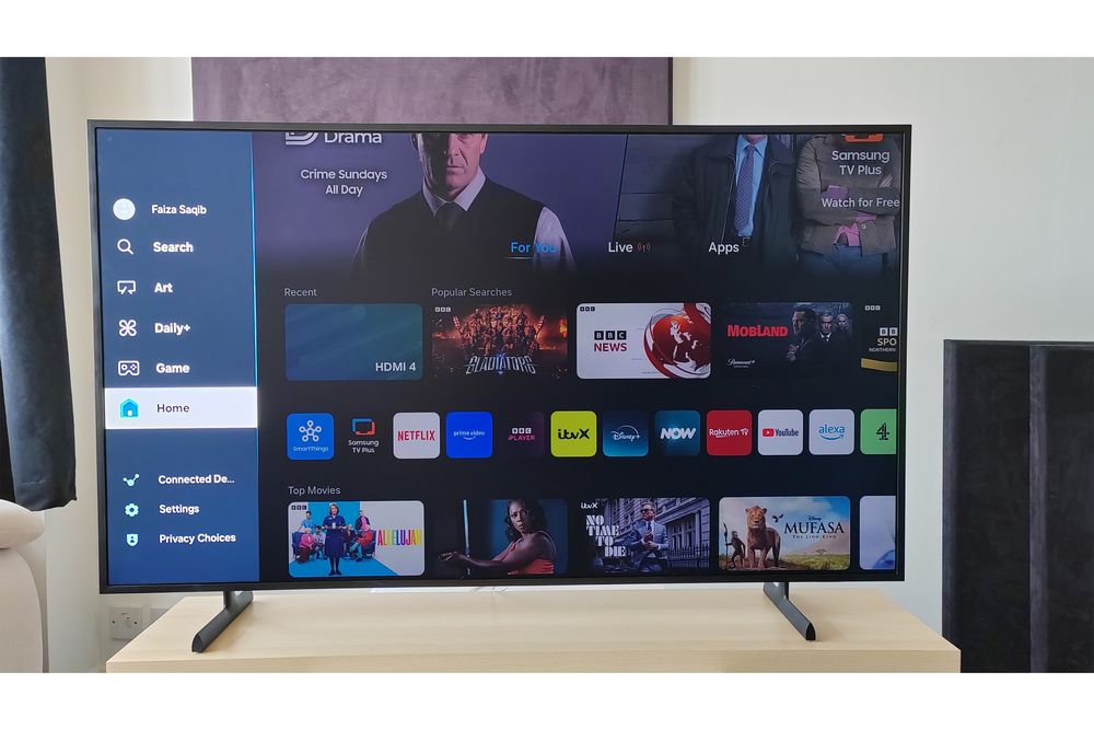 You can mount this TV on your wall (Steve May/The Independent)