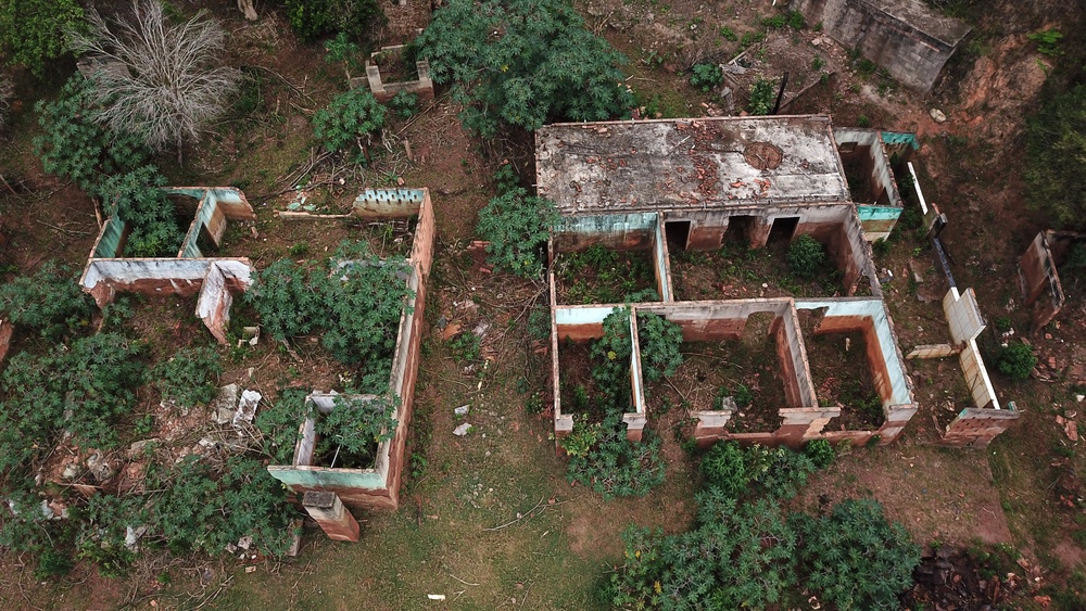 Ruins of a house destroyed by floods following the deadly collapse of the Fundao dam in 2015 in Paracatu de Baixo village, Mariana district, Minas Gerais state, Brazil (AFP/Getty)
