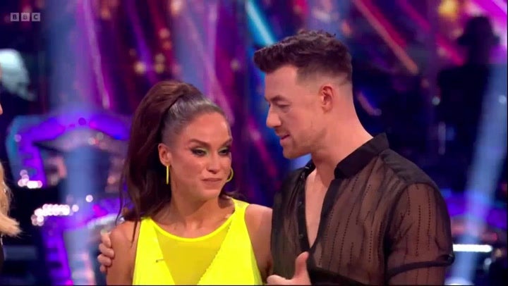 Vicky Pattison with professional partner Kai Widdrington on ‘Strictly Come Dancing’ (BBC)