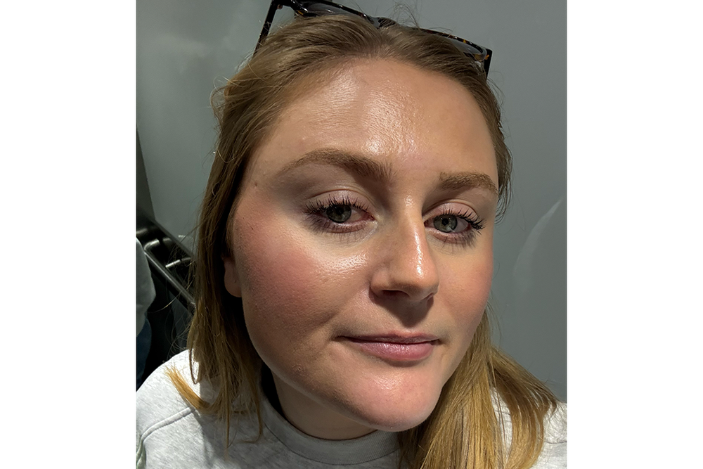 My make-up didn’t budget, even after four hours outdoors in the elements (Lucy Smith/The Independent)