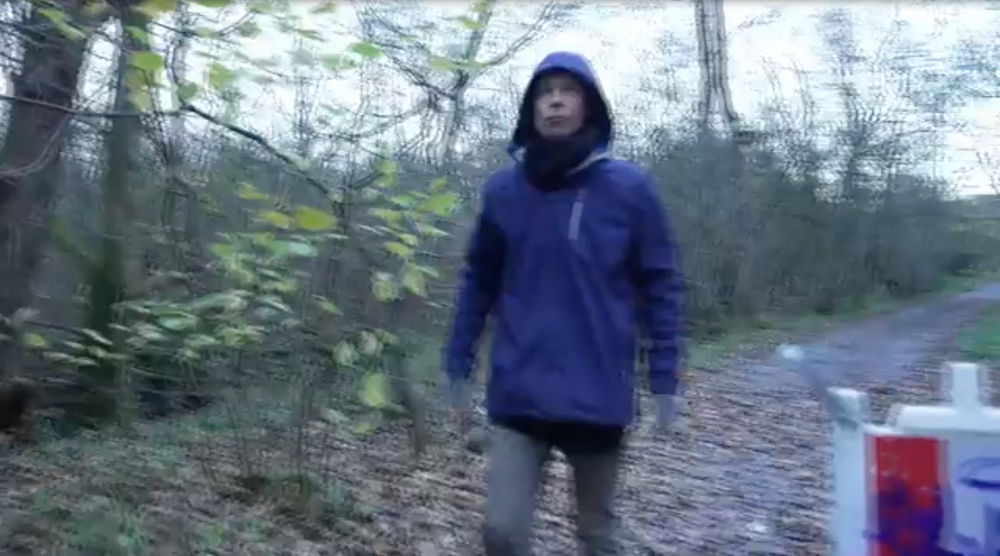 Brueckner was approached by ITV News last autumn, while living in a tent in a German forest (ITV News)