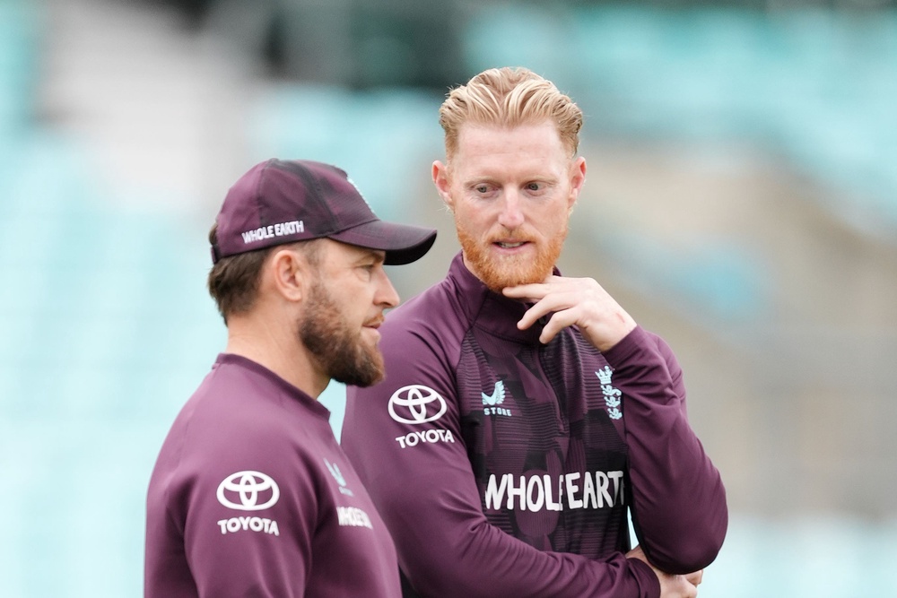 England head coach Brendon McCullum (left) and Ben Stokes must forge a new identity (PA Wire)