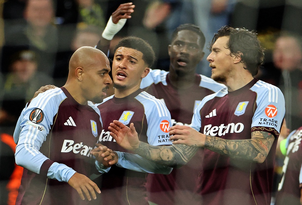 Aston Villa are among the favourites to win the Europa League (AFP via Getty Images)