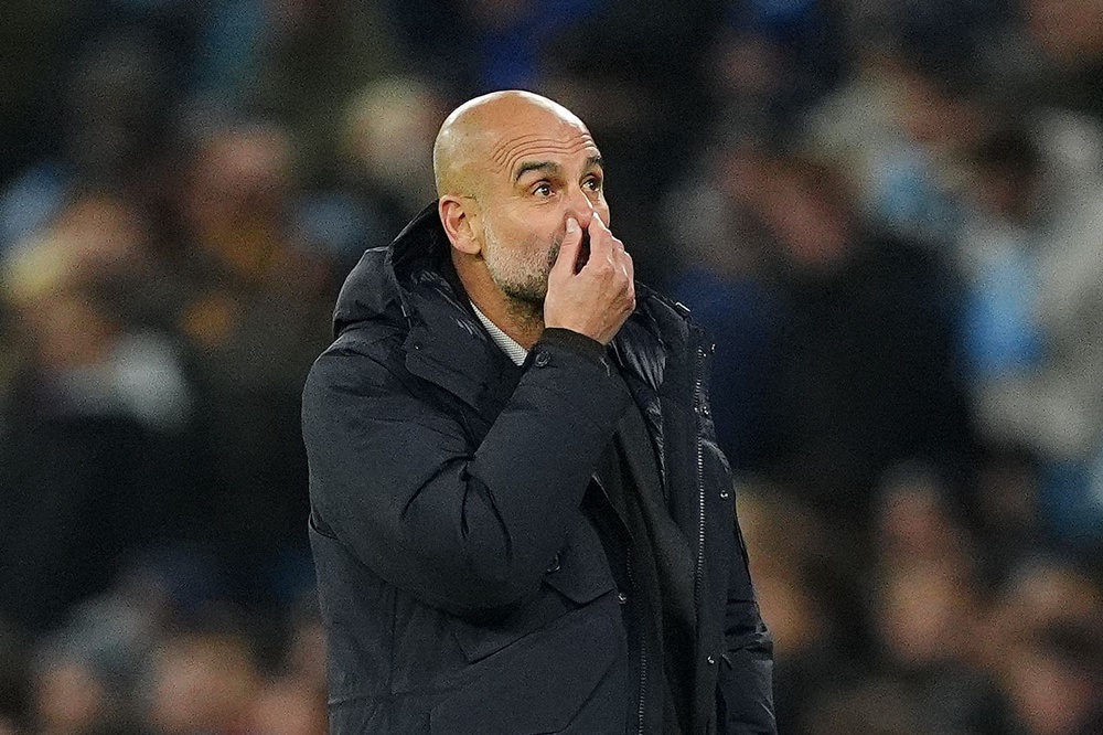 Pep Guardiola’s gamble of heavy rotation against Bayer Leverkusen failed to pay off last November (PA Wire)